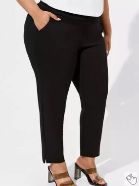 Torrid Black Pull-On Ankle Pants High Rise